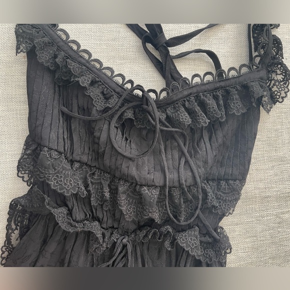🖤 FOR LOVE AND LEMONS 🖤 Deane Lace Midi Dress, Black, Size Medium - Picture 8 of 8